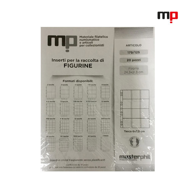 Master Phil plastic sleeves pages 12 pockets 179/12s