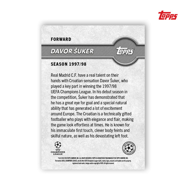 Davor Suker, Topps The Lost Rookie Card
