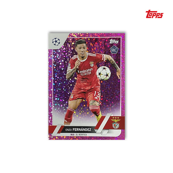Enzo Fernandez SL Benfica kartica broj #158 - Topps UEFA Club Competitions 2022/23 Pink Sparkle