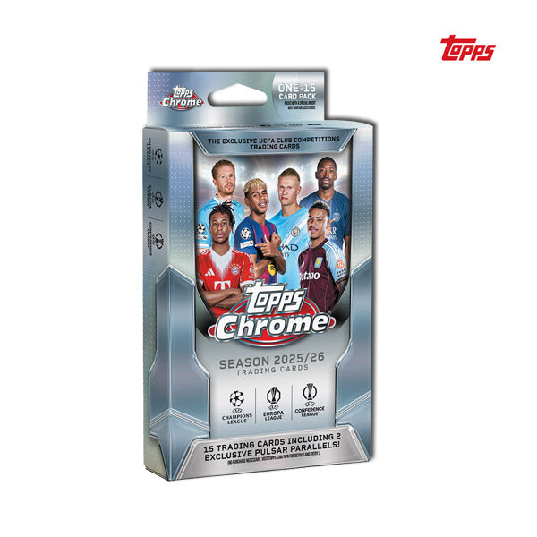 *PREORDER* Topps Chrome UEFA Club Competitions 2025-26 – Hanger Box