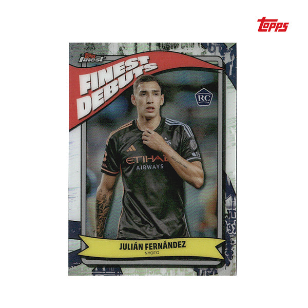 2024 Topps Finest MLS - Julian Fernandez, Finest Debuts, Rookie kartica