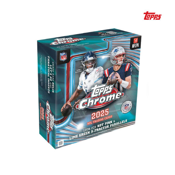 topps chrome rare cards Topps Chrome Football 2025 Mega Box