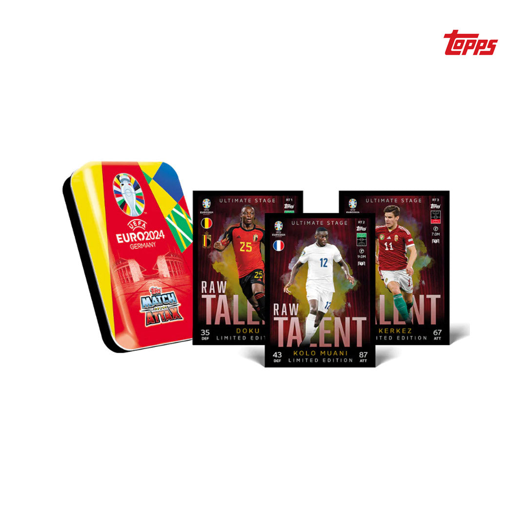 Topps Match Attax UEFA Euro 2024 - Mini Booster Tin  - Raw Talent