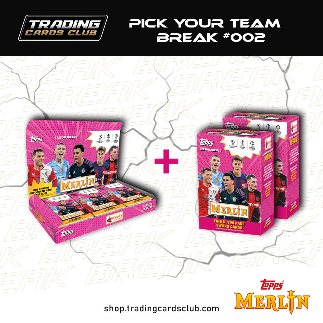 LIVE BREAK #002 - Topps Merlin UCC 23/24 (1x Hobby box + 2 Blaster box) - Pick your team