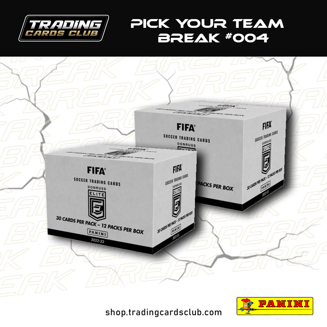 LIVE BREAK #004 - Panini Donruss Elite FIFA (2 x Fat Pack Box) - Pick Your Team