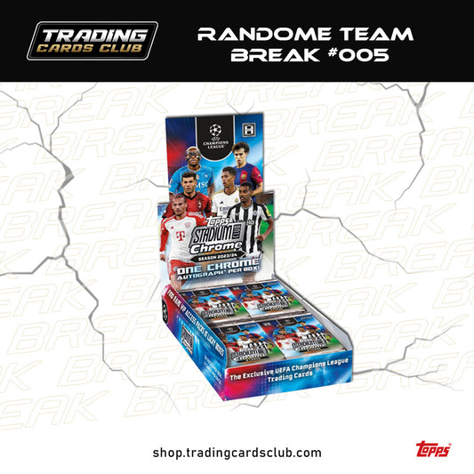 LIVE BREAK #005 - Topps Stadium Chrome 23/24 (1 x Hobby Box) - Randome Break