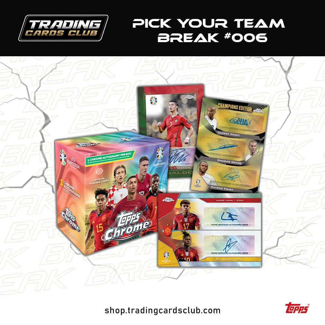 BREAK #006 - 2 x Topps Euro Chrome Hobby Box - Pick Your Team