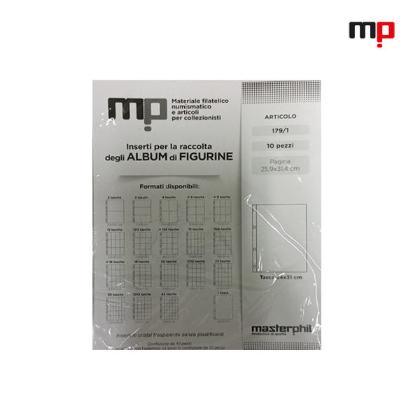 Master Phil plastic sleeves pages (1 pocket)