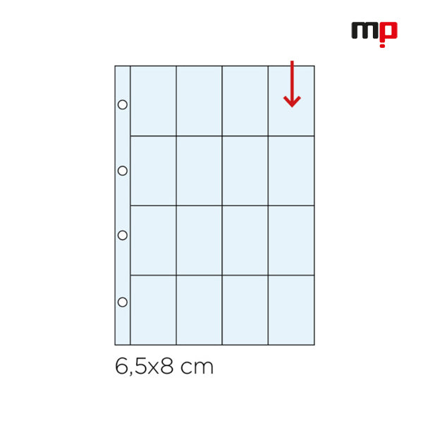 Master Phil plastic sleeves pages XL 279/16  (16 pockets)