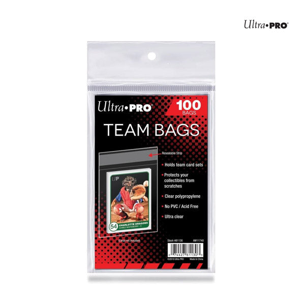 Ultra PRO Team Bags Resealable Sleeves (100ct)